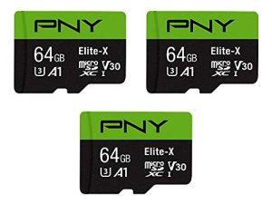 PNY Lot de 3 cartes mémoire microSDXC