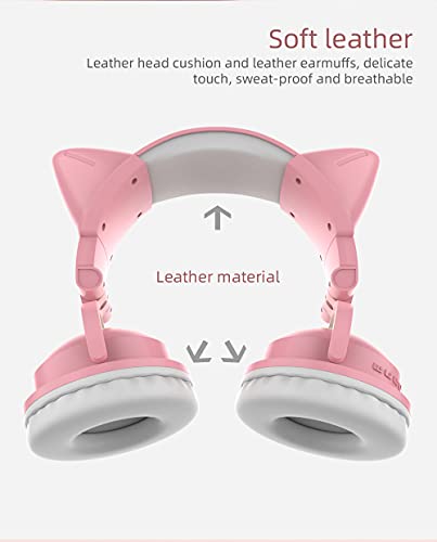 Kuayang Casque d'écoute sans fil Cat Ear-4