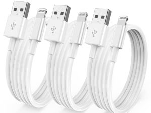 Lot de 3 [Certifié Apple MFi] Chargeur