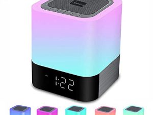 Réveil Haut-parleur Bluetooth Veilleuse Haut-parleur Bluetooth