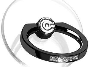 Support de bague de téléphone transparent -