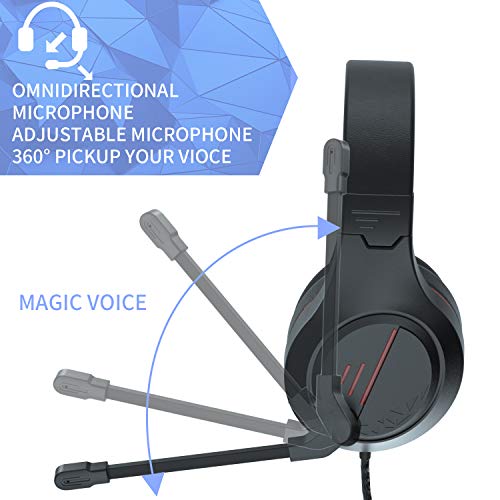 Casque de jeu Casque antibruit avec microphone-3