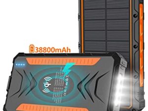 Banque d'alimentation solaire 38800 mAh