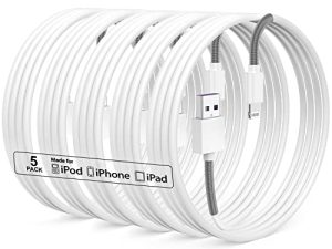 [Lot de 5] Câble iPhone extra long