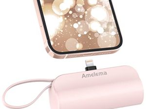 amelema Petit chargeur portable pour iPhone