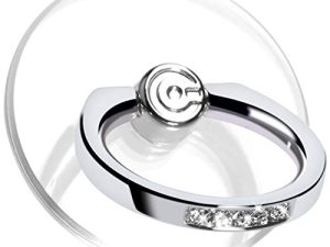 Support de bague de téléphone transparent -