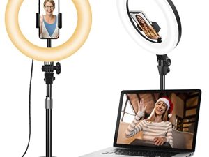 Anneau lumineux de bureau pour réunions Zoom