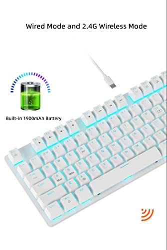 AK50 2.4G Clavier Mécanique Filaire Sans Fil/USB-5