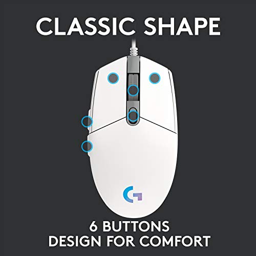 Souris de jeu Logitech G203 Lightsync avec-4