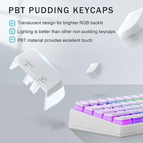 Tezarre TK61 Clavier de jeu mécanique 60-3