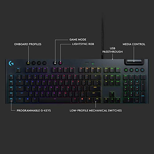 Clavier de jeu filaire mécanique Logitech G815-5