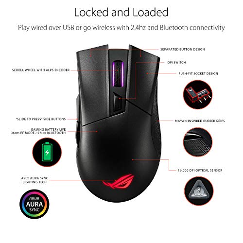 Souris de jeu optique sans fil ASUS-3