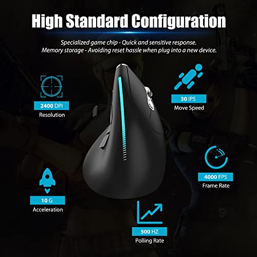 Souris sans fil tri-mode pour 3 appareils-4