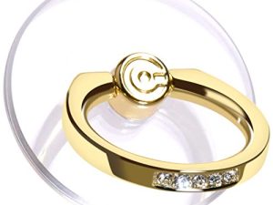 Support de bague de téléphone transparent -