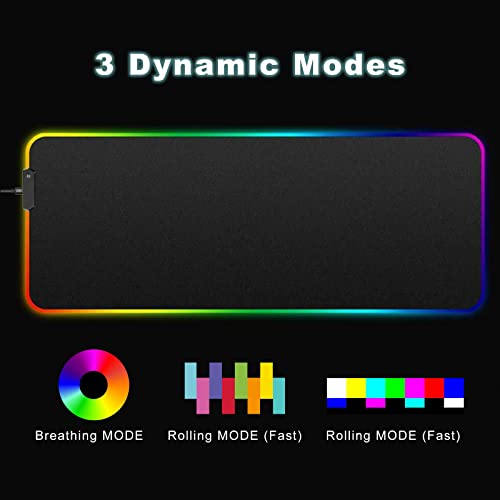 Tapis de souris de jeu LED RVB-3