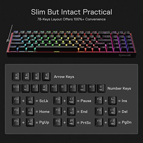 Redragon K628 Pollux Clavier de jeu RVB-4
