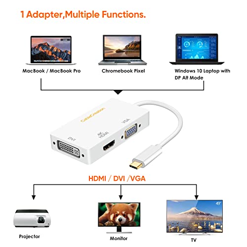 Adaptateur 3 en 1 USB C vers-3