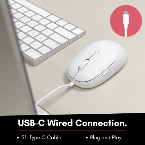 Macally Souris USB C pour Mac avec-3