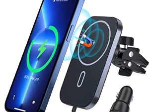 Chargeur de voiture magnétique sans fil pour