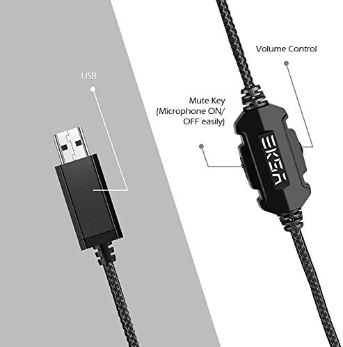 EKSA E1000 Casque de jeu USB pour-3