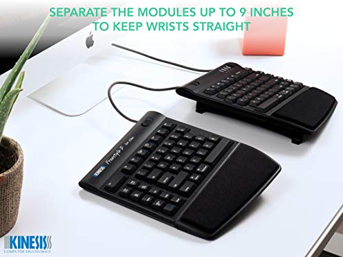 Clavier ergonomique KINESIS Freestyle2 avec leviers VIP3-3