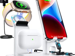 ZIYEVR Station de charge 4 en 1