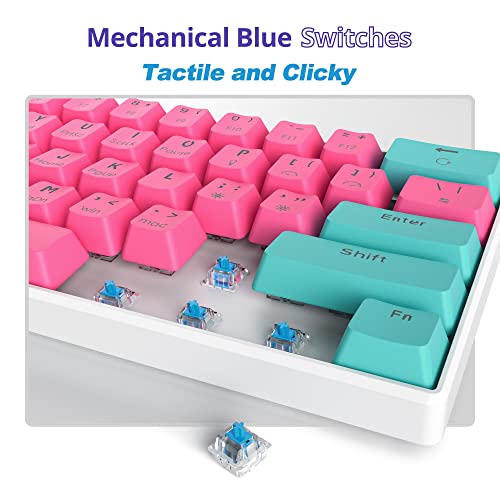 Fogruaden Clavier de jeu mécanique sans fil-4