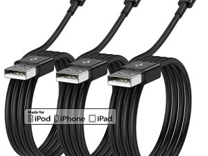 Lot de 3 câbles de chargeur Apple