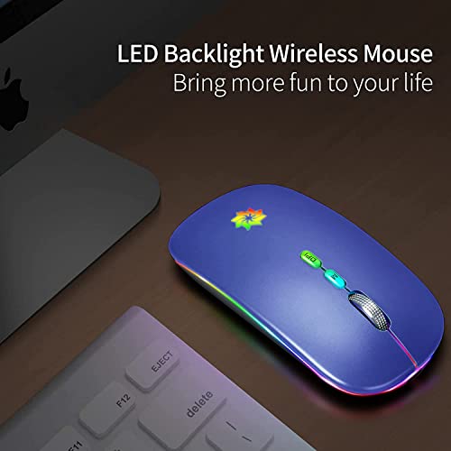 Souris sans fil LED Slim Silent Mouse-4