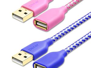 OKRAY Lot de 2 câbles d'extension USB