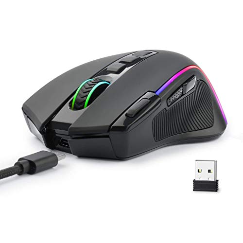 Niceon Souris de jeu sans fil RVB-4