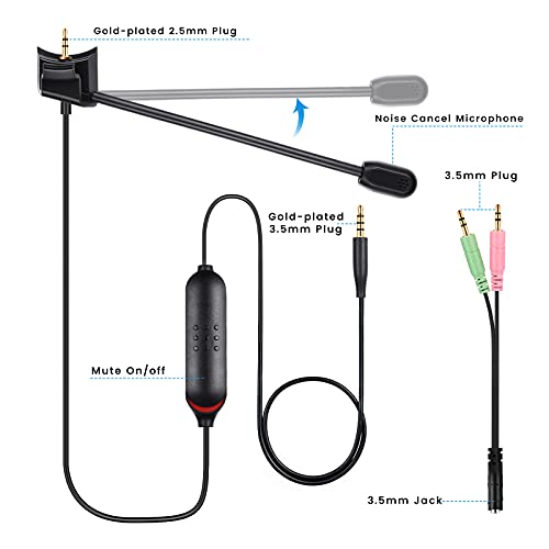 Micro amovible de remplacement pour casque Bose-3