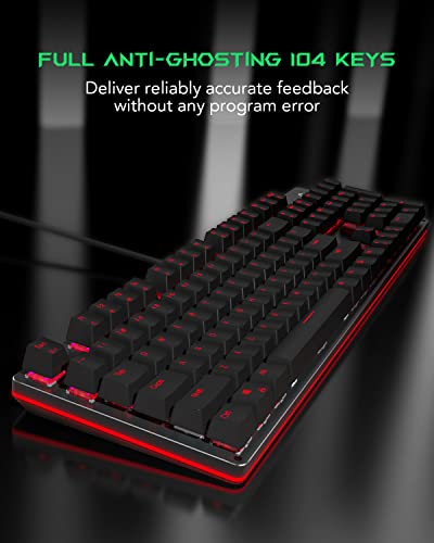 Clavier de jeu mécanique Black Shark RVB-4