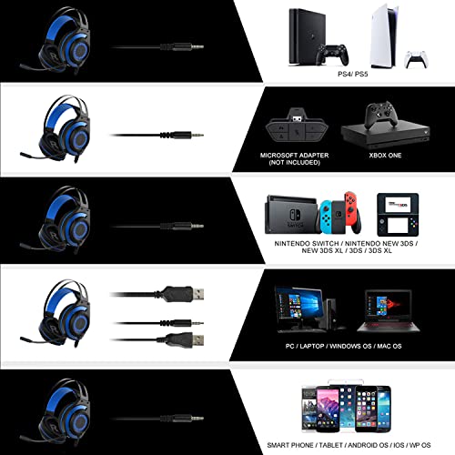 USOTSO Casque de jeu PC/casque stéréo de-4