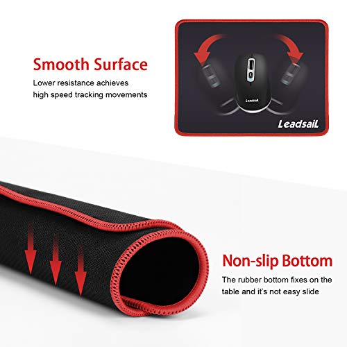 Tapis de souris LeadsaiL avec bord cousu