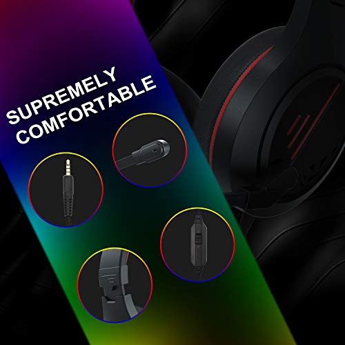 Casque de jeu Casque antibruit avec microphone-5