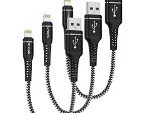UYOUNG Câble de charge court pour iPhone