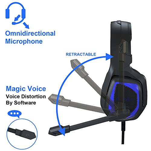 Emonoo Casque de jeu pour PS4 PS5-3