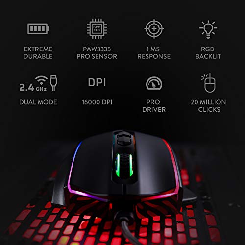 Souris de jeu sans fil Redragon M686