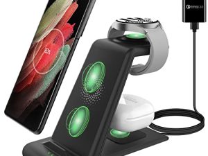 Station de charge sans fil améliorée compatible