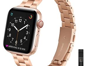 OMIU Bracelet fin compatible avec Apple Watch