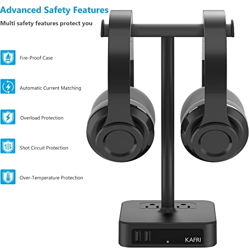 KAFRI Double support pour casque avec chargeur-4