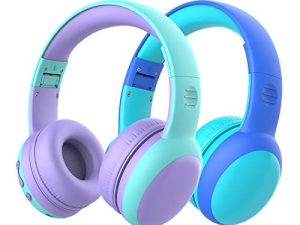 Gorsun Casque Bluetooth pour enfants avec microphone