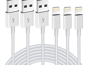 Chargeur iPhone Lot de 3 câbles Lightning