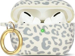 Coque Airpods Pro 2019 en silicone léopard