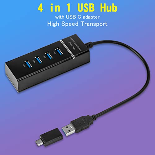 CHONCHOW Demi Clavier Souris USB Splitter Type-C-4