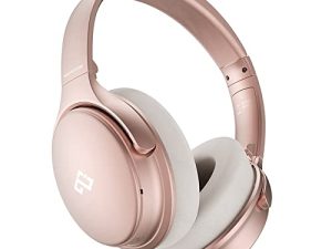Casque antibruit actif en or rose avec