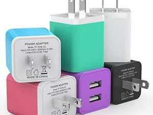 Lot de 6 chargeurs muraux USB iGENJUN