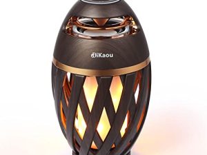 DIKAOU Haut-parleur à flamme LED