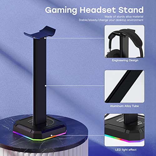 TuparGo Support de casque avec lumière RVB-4